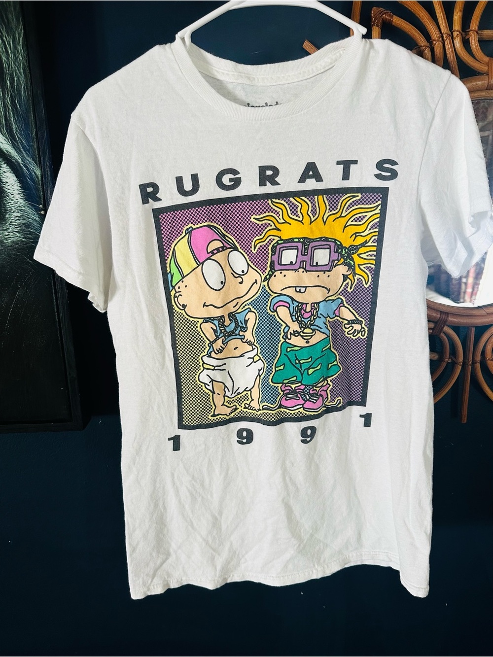 Nickelodeon Rugrats 1991 White Tee with Colorful Graphic